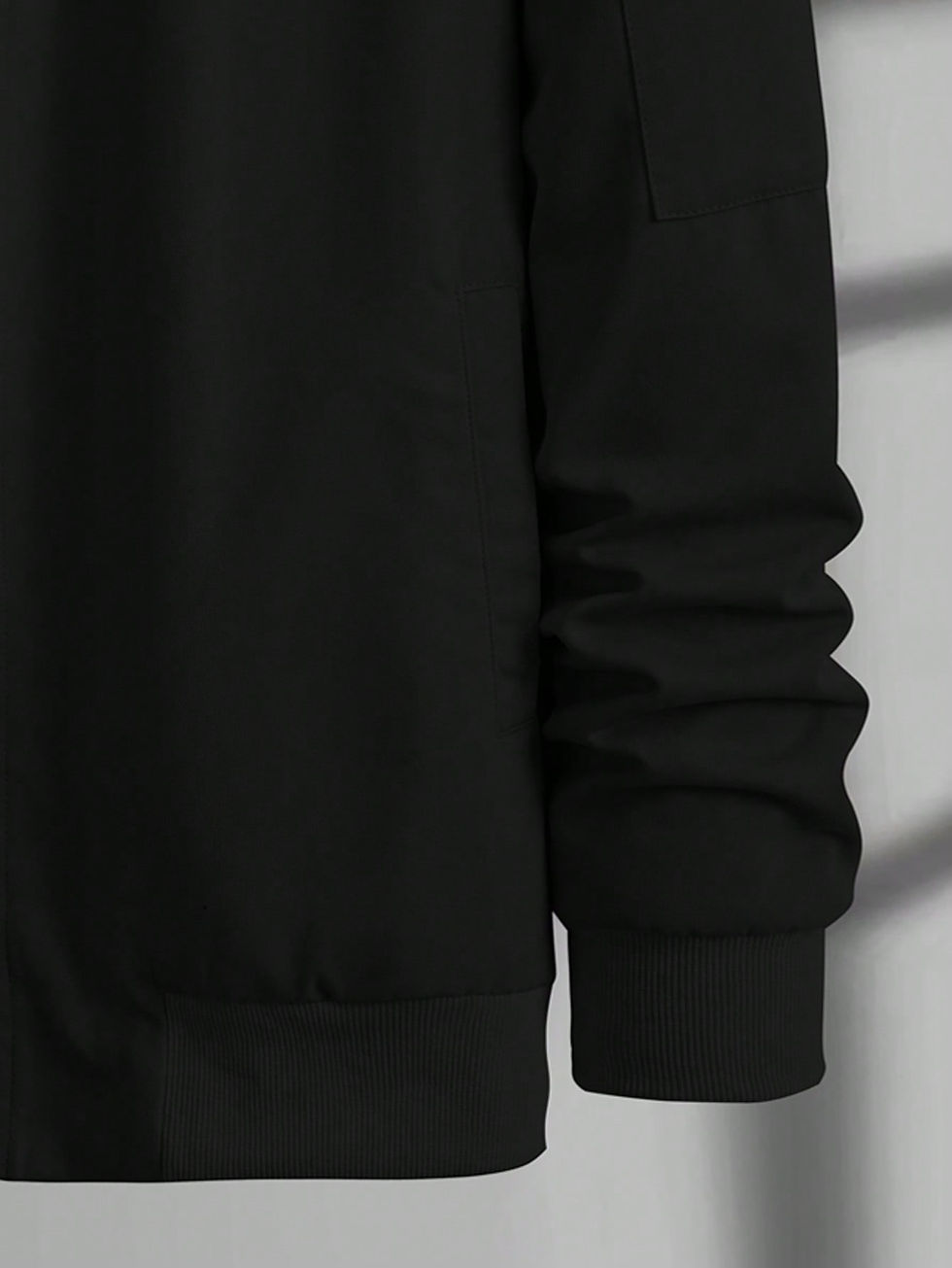 Thumbnail: Men Borg Collar Teddy Lined Jacket