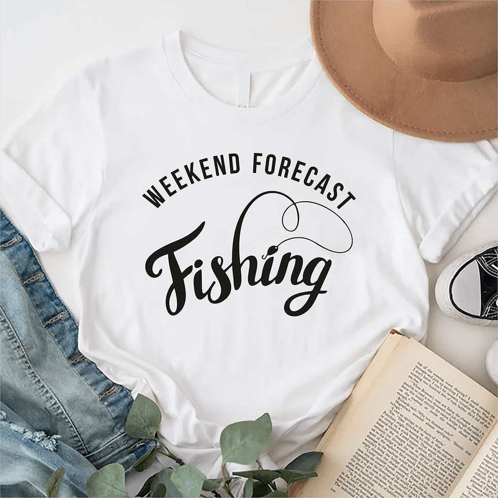 Thumbnail: Weekend Forecast Fishing Unisex T-Shirt