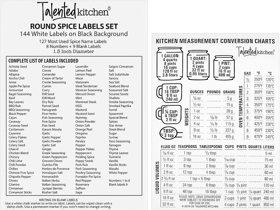 Thumbnail: 14 Pcs Talented Kitchen Spice Jars Set with 269 Spice Labels