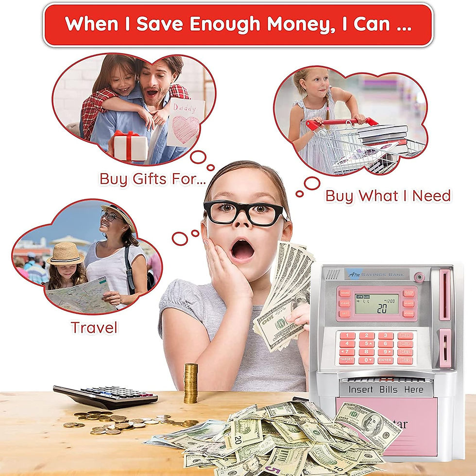 Thumbnail: ATM Piggy Bank - Saving Real Money for Kids