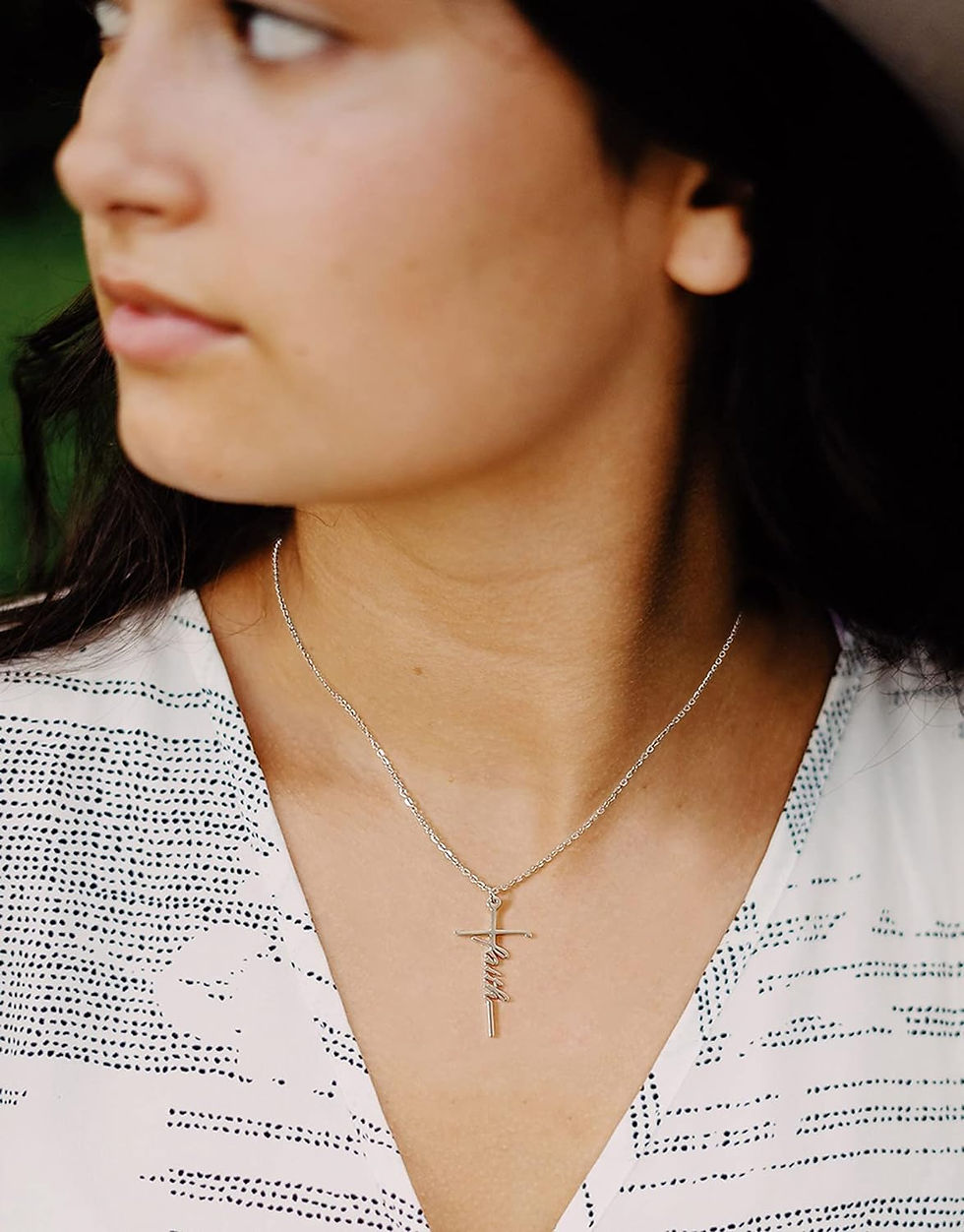 Thumbnail: Faith Cross Necklace
