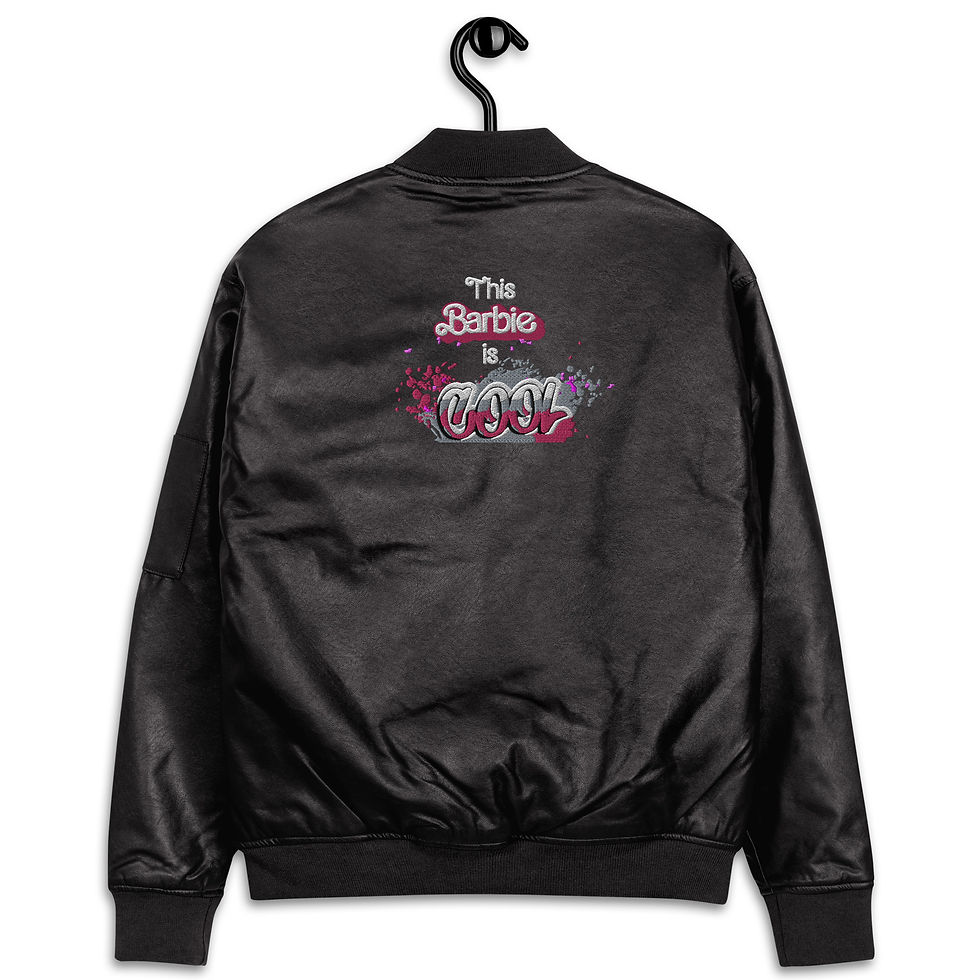Thumbnail: This Barbie is Cool Leather Bomber Jacket