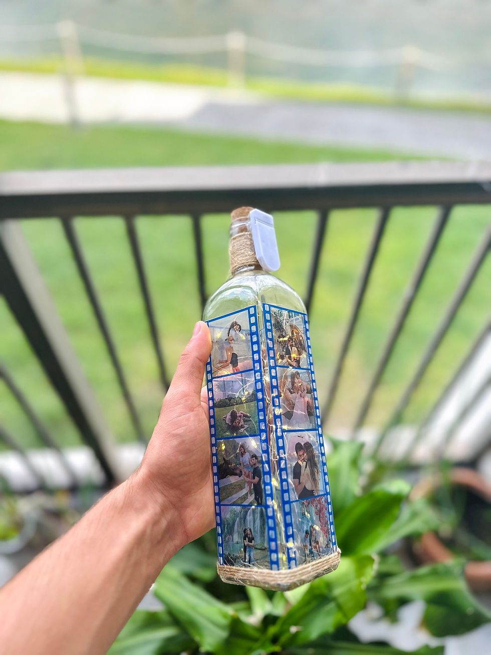 Thumbnail: Personalized Film Strip Decorative Bottle Lamp for Holidays