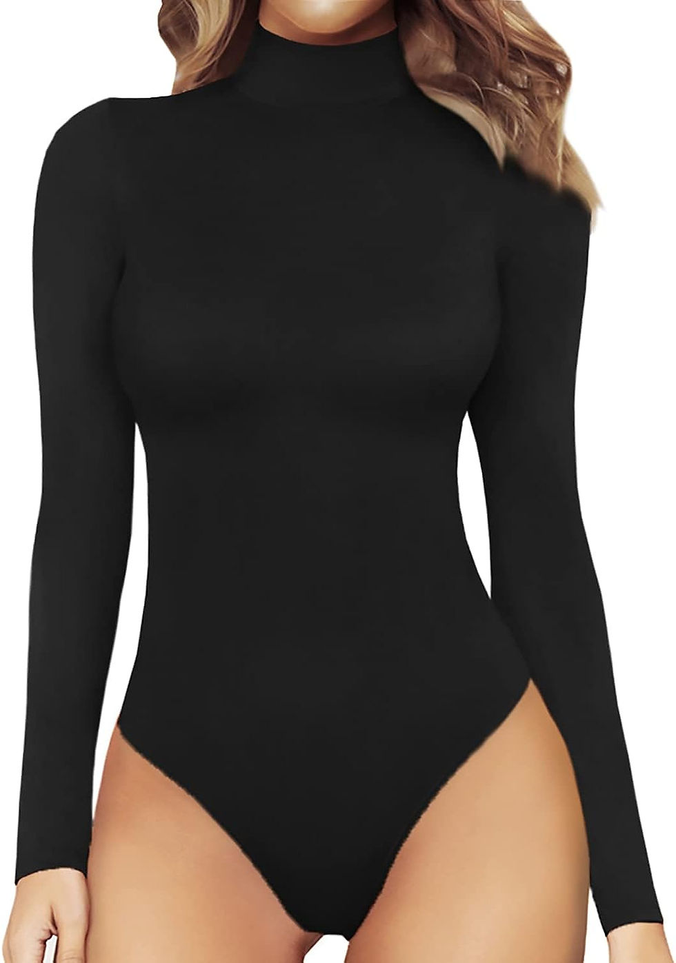 Thumbnail: Women's Mock Turtle Neck Bodysuit
