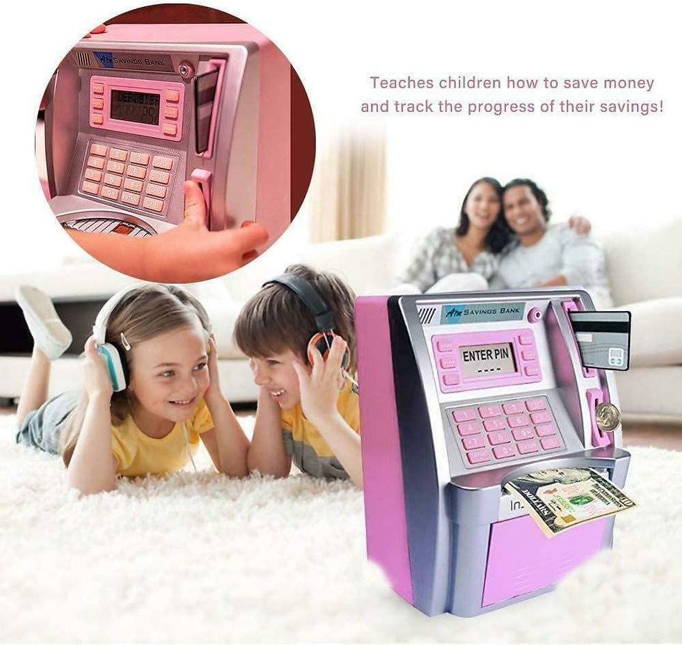 Thumbnail: ATM Piggy Bank - Saving Real Money for Kids