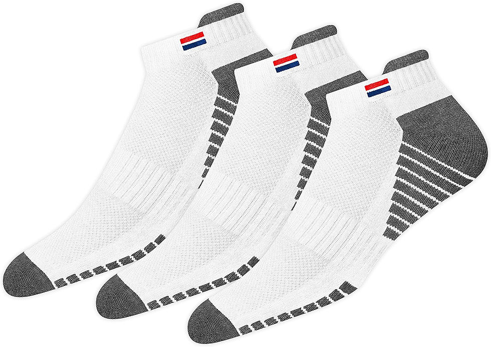 Thumbnail: Men's Low Cut Athletic Cotton Cushion Ankle Socks