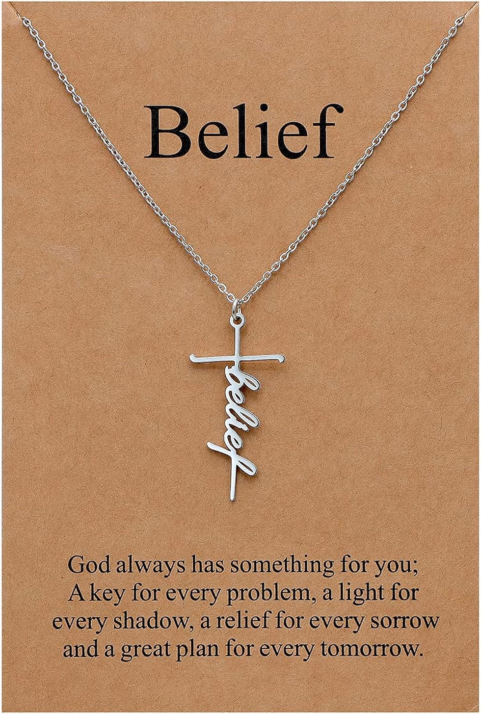Thumbnail: Faith Cross Necklace