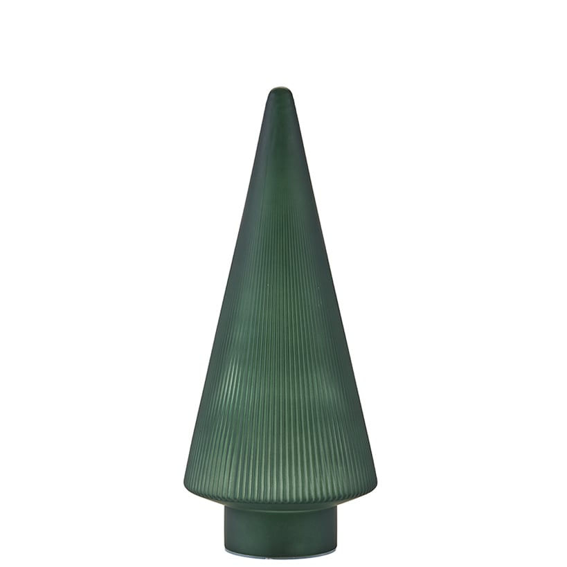Thumbnail: Lighted Ribbed Glass Tabletop Trees