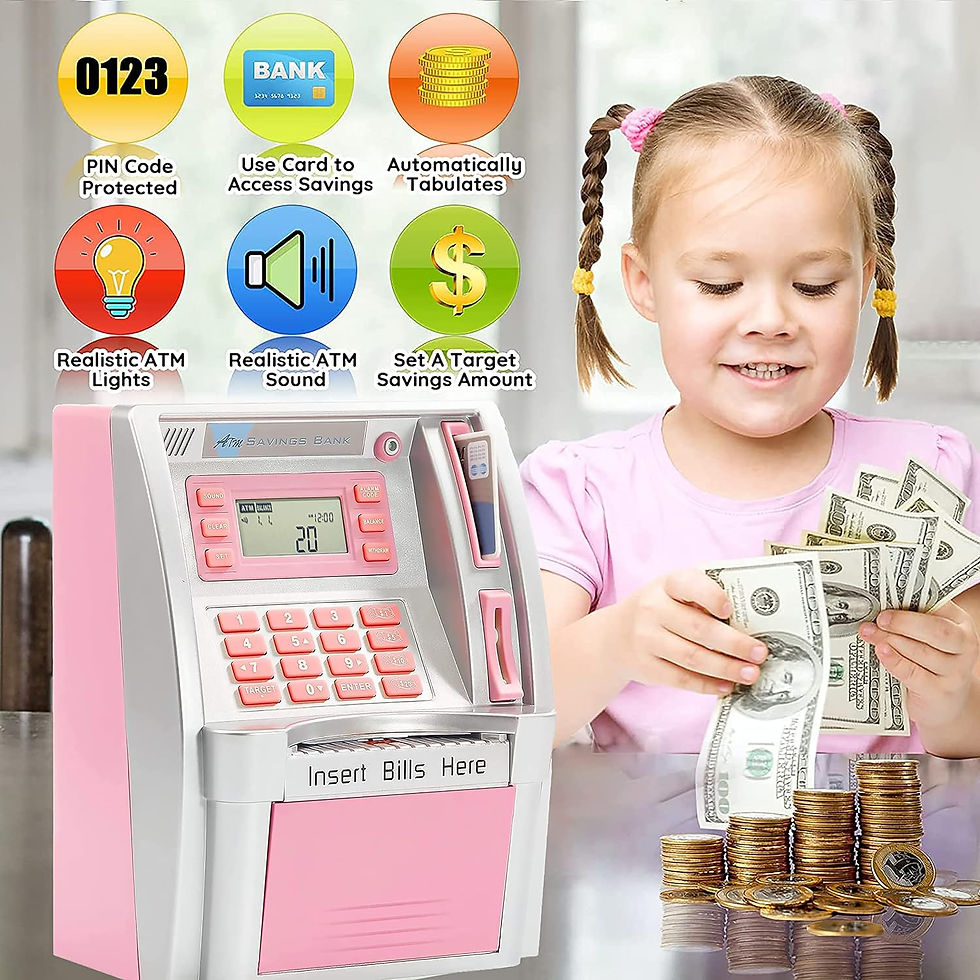 Thumbnail: ATM Piggy Bank - Saving Real Money for Kids