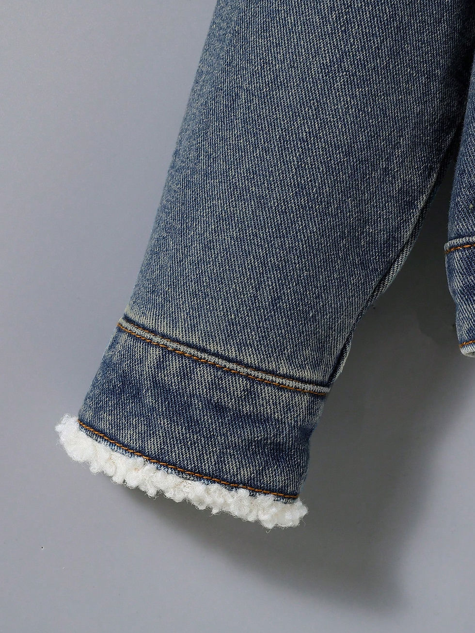 Thumbnail: Tween Boy Borg Collar Teddy Lined Denim Jacket