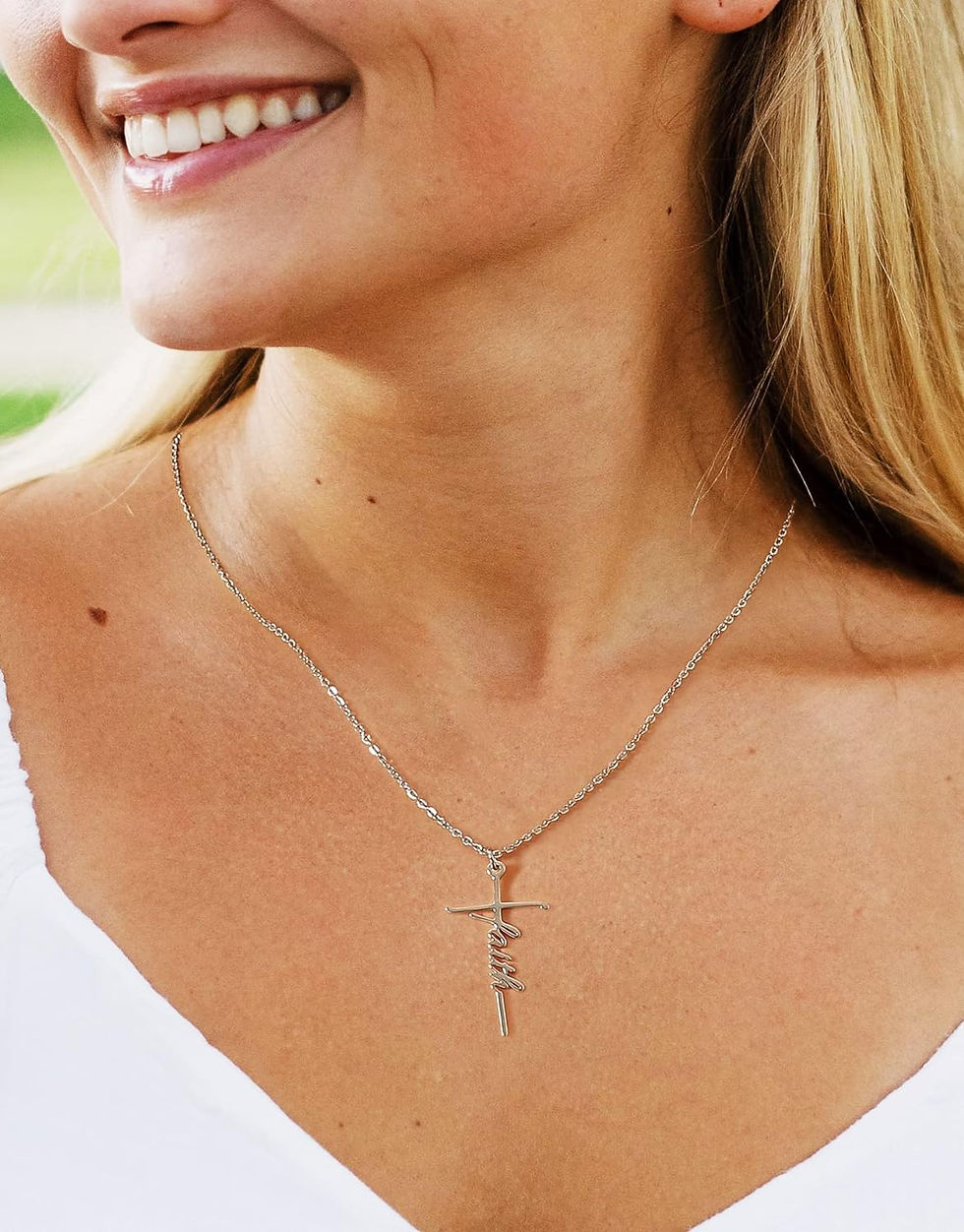 Thumbnail: Faith Cross Necklace