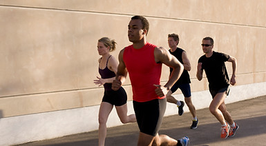 Group Running Outdoors