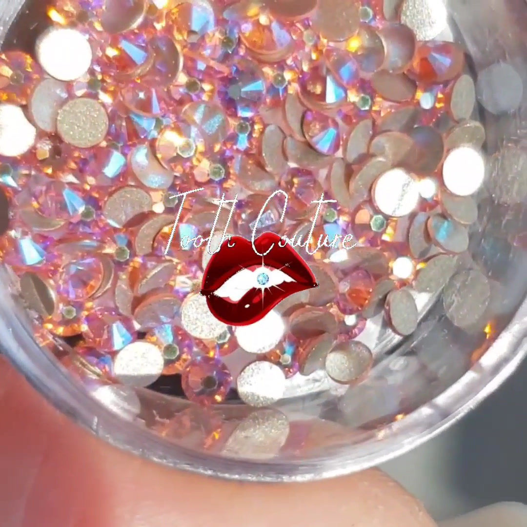 Swarovski® Round Crystal - Light Rose Shimmer