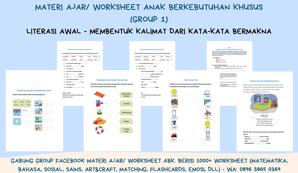 Membentuk Kalimat dari Kata-kata Bermakna