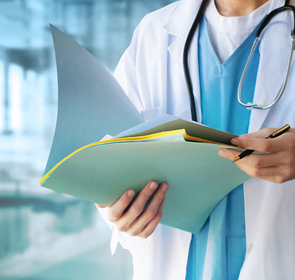 Doctor with Files