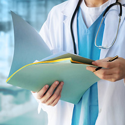 Doctor with Files