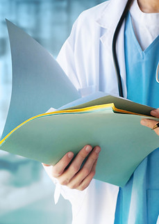 Doctor with Files