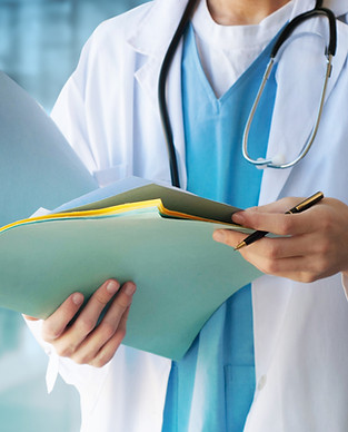 Doctor with Files
