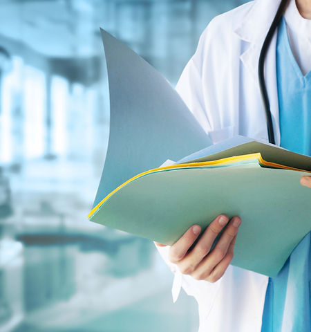 Doctor with Files