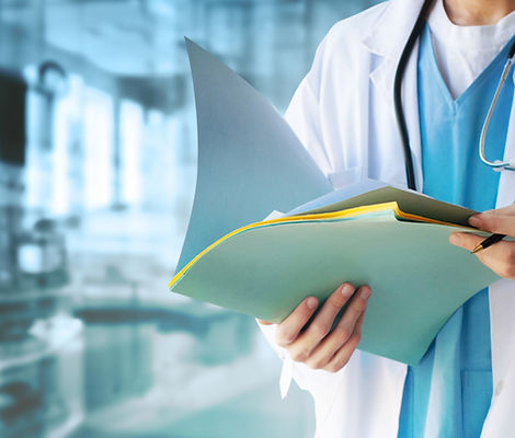 Doctor with Files
