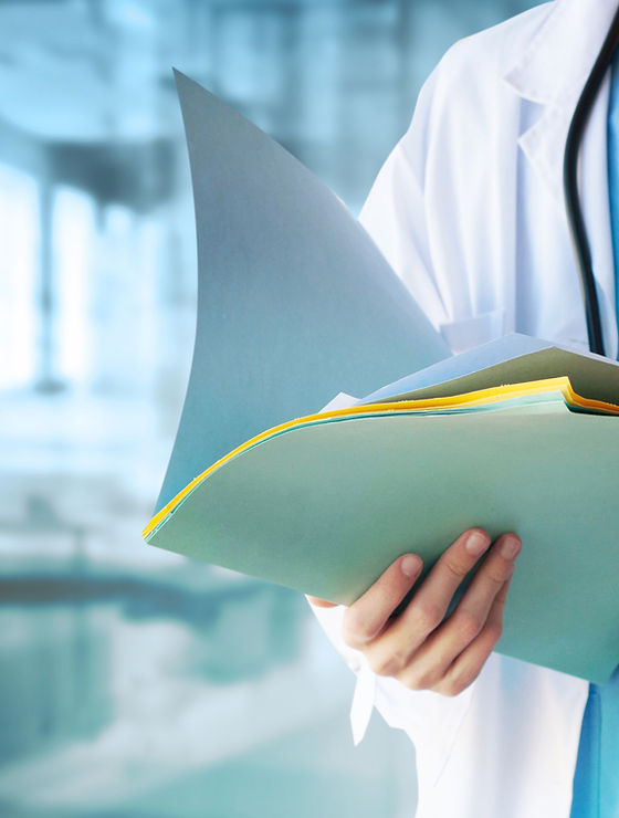 Doctor with Files