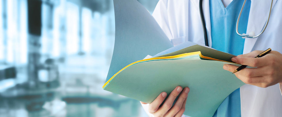 Doctor Reviewing Documents