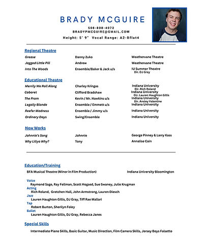 Brady McGuire 2026 Resume