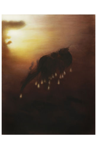 Muskox, acrylic on linen, 71.5 cm x 55.5 cm, 2014.jpg