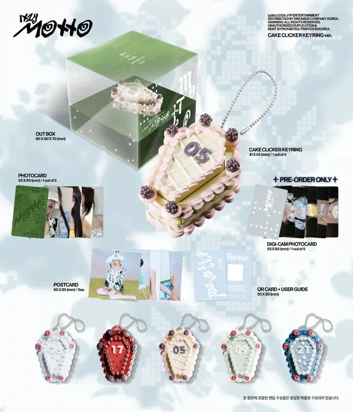Miniatura: ITZY mini album MOTTO [CAKE CLICKER KEYRING ver]
