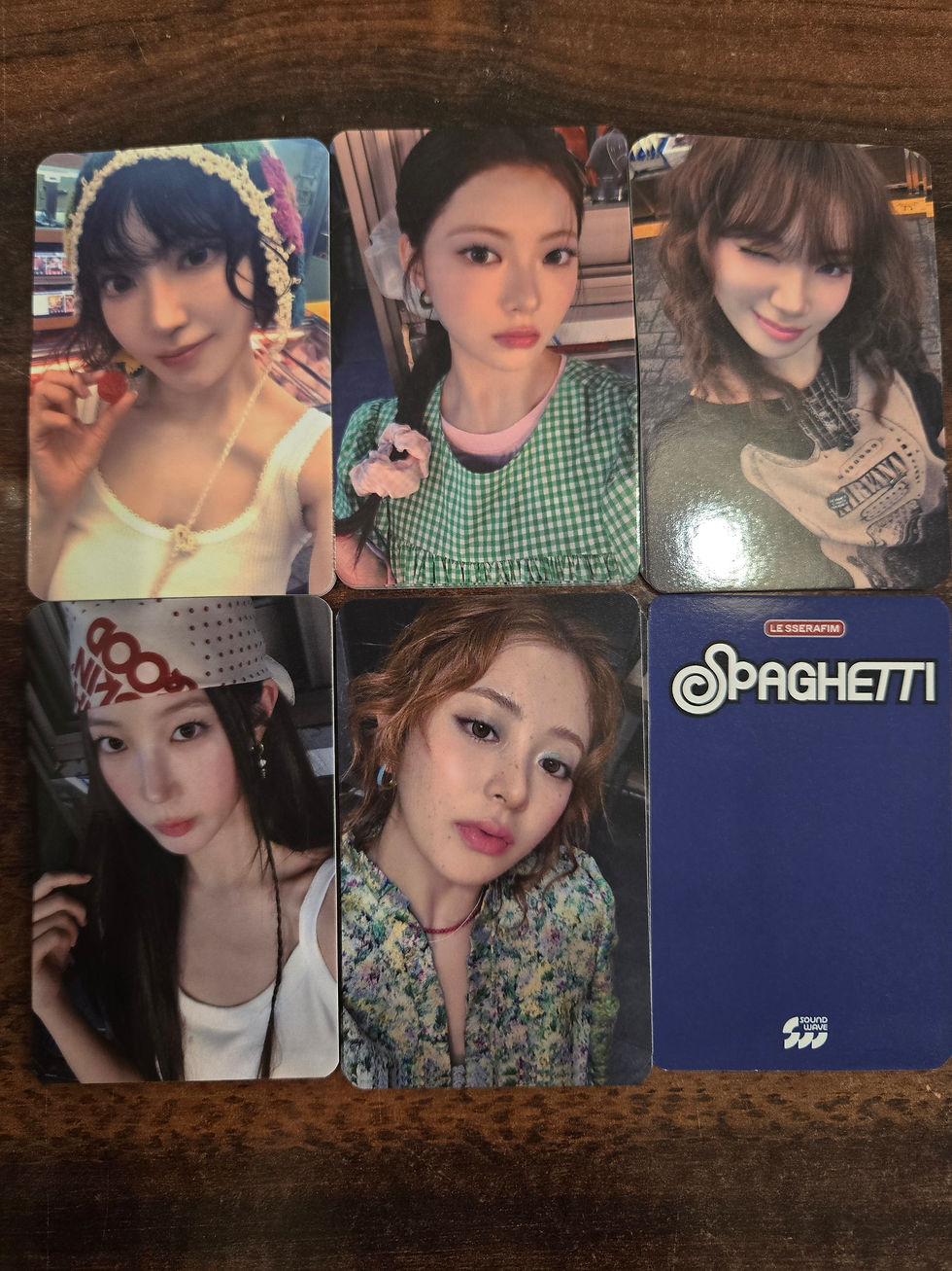 LE SSERAFIM SPAGHETTI Soundwave POB Photocard