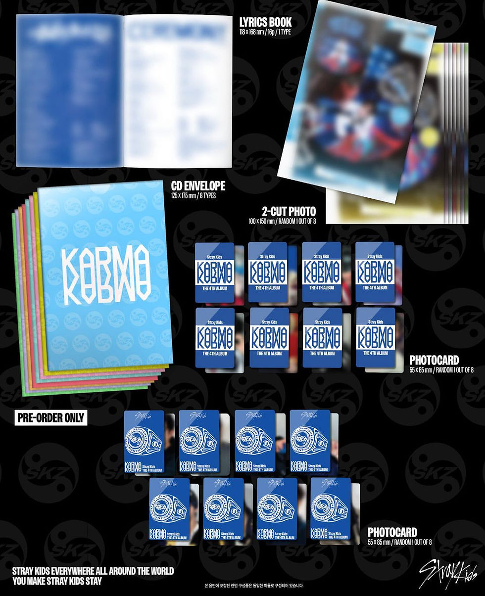 Stray kids KARMA アコーディオン盤 フルコンプセット Stray kids KARMA アコーディオン盤 フルコンプセット Stray