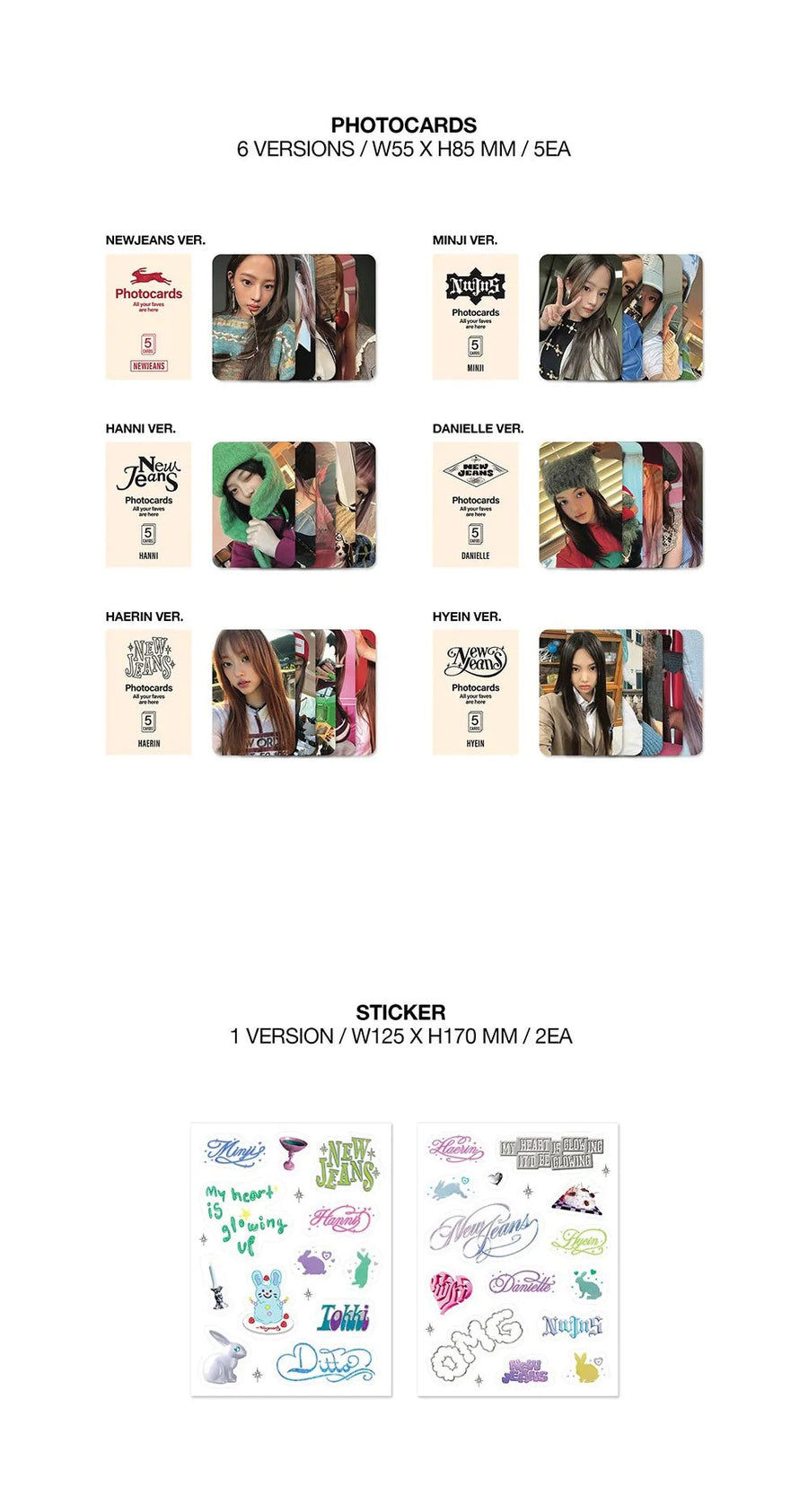 Miniatura: NEW JEANS 1st single album OMG [Message Card ver]