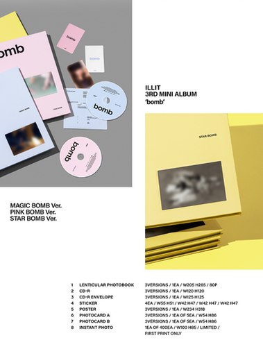 ILLIT 3rd mini album BOMB | KPOPJOAYO