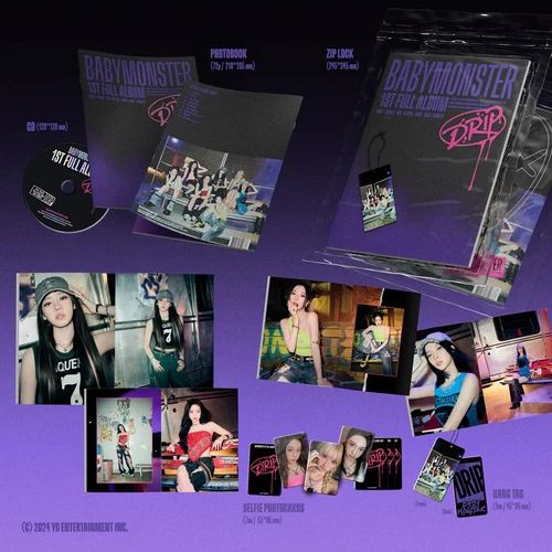 BABYMONSTER 1st full album DRIP [Zip Lock / Binder ver