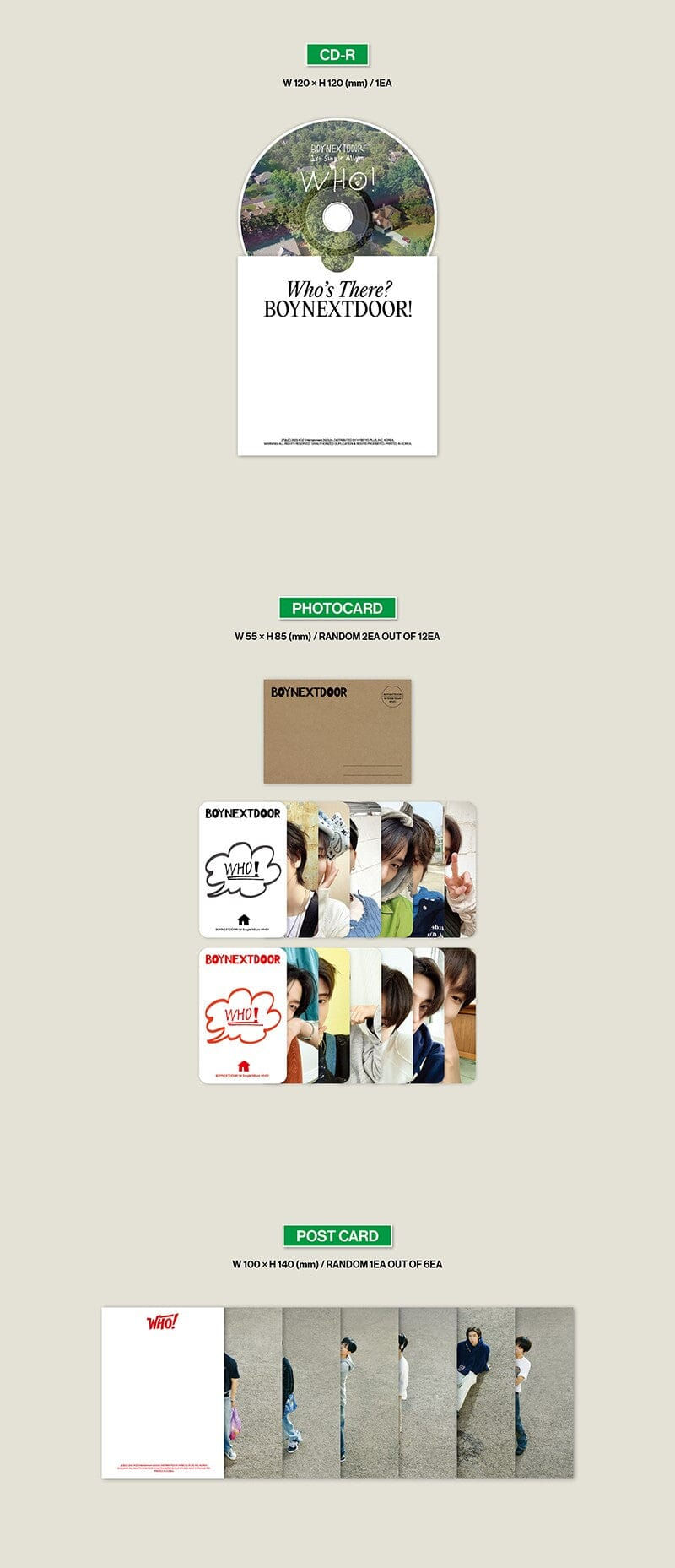 Miniatura: BOYNEXTDOOR 1st single album WHO!