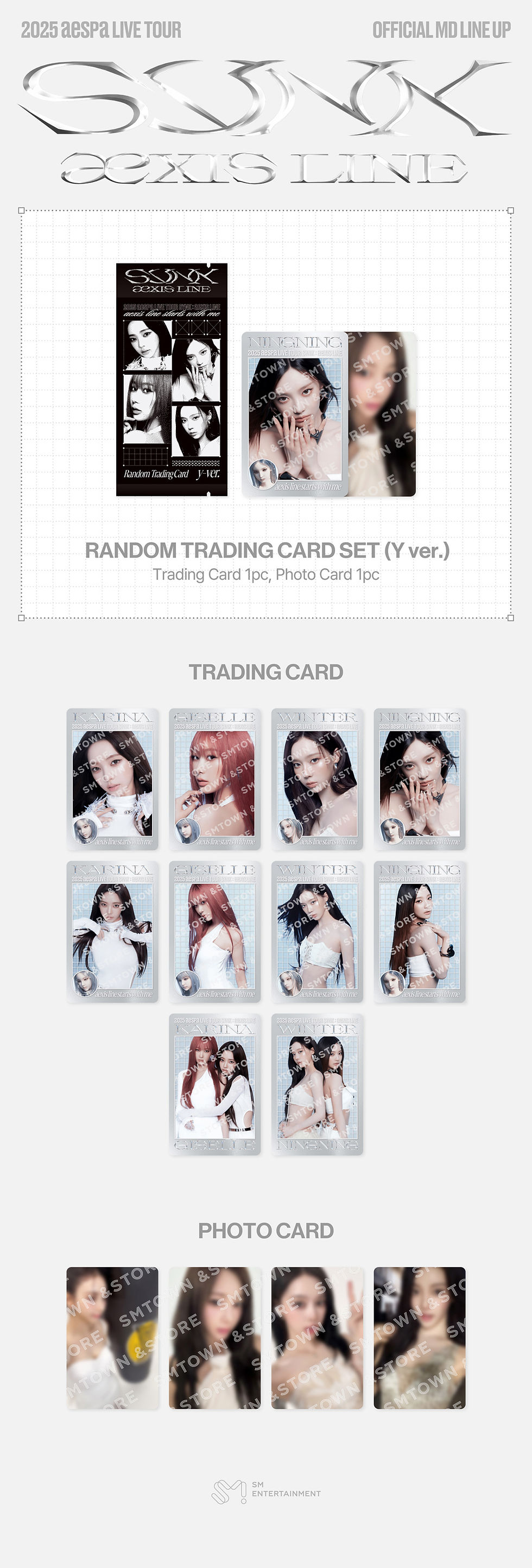 Miniatura: aespa SYNK : aeXIS LINE Official MD Random Trading Card Set