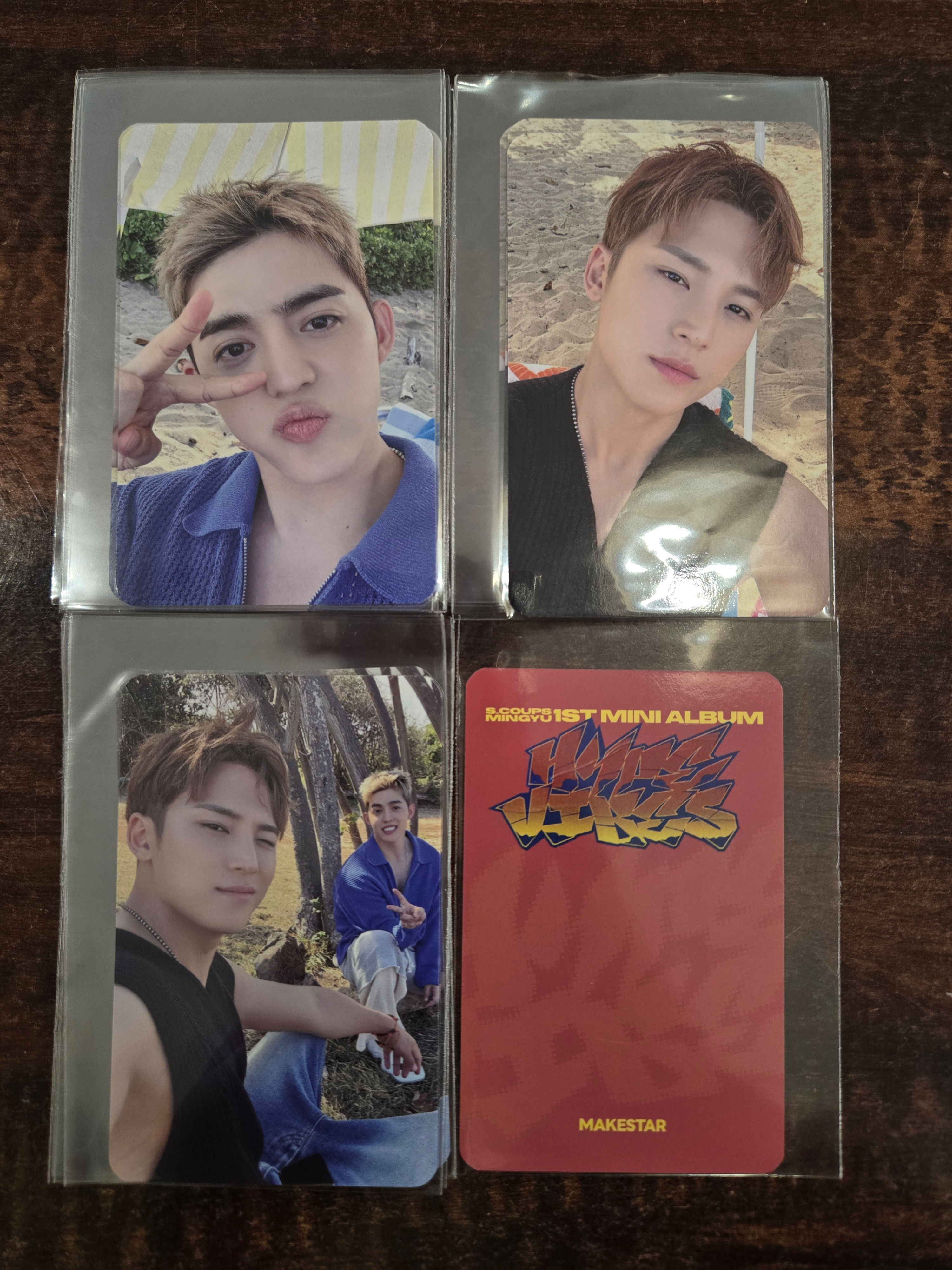 S.COUPS X MINGYU (SEVENTEEN) HYPE VIBES MAKESTAR POB Photocard