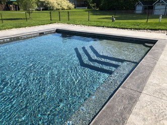 7 Cutter Ct Pool Platform Stairs and Bench Seat