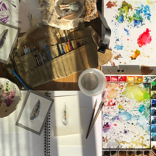 Ericka O'Rourke watercolor painting