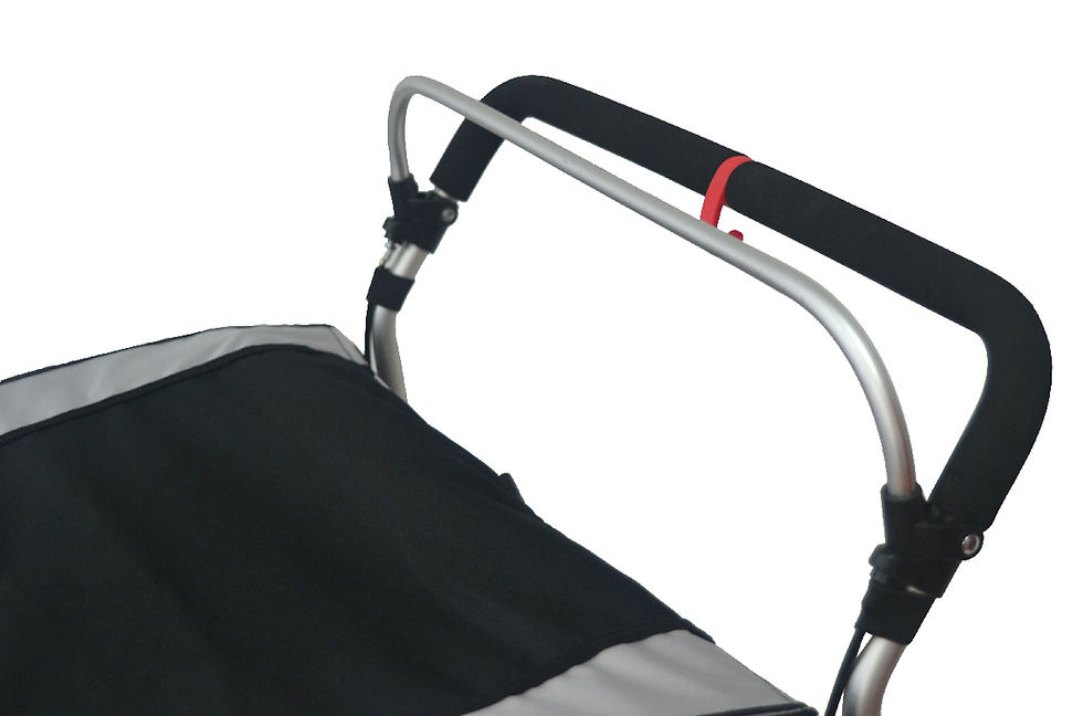 Thumbnail: Opvouwbare aanhanger voor 1-2 kinderen