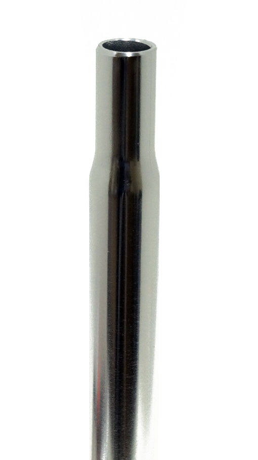 Tige de selle alu argent sans tête Dia.27,2 mm / Ext.350 mm