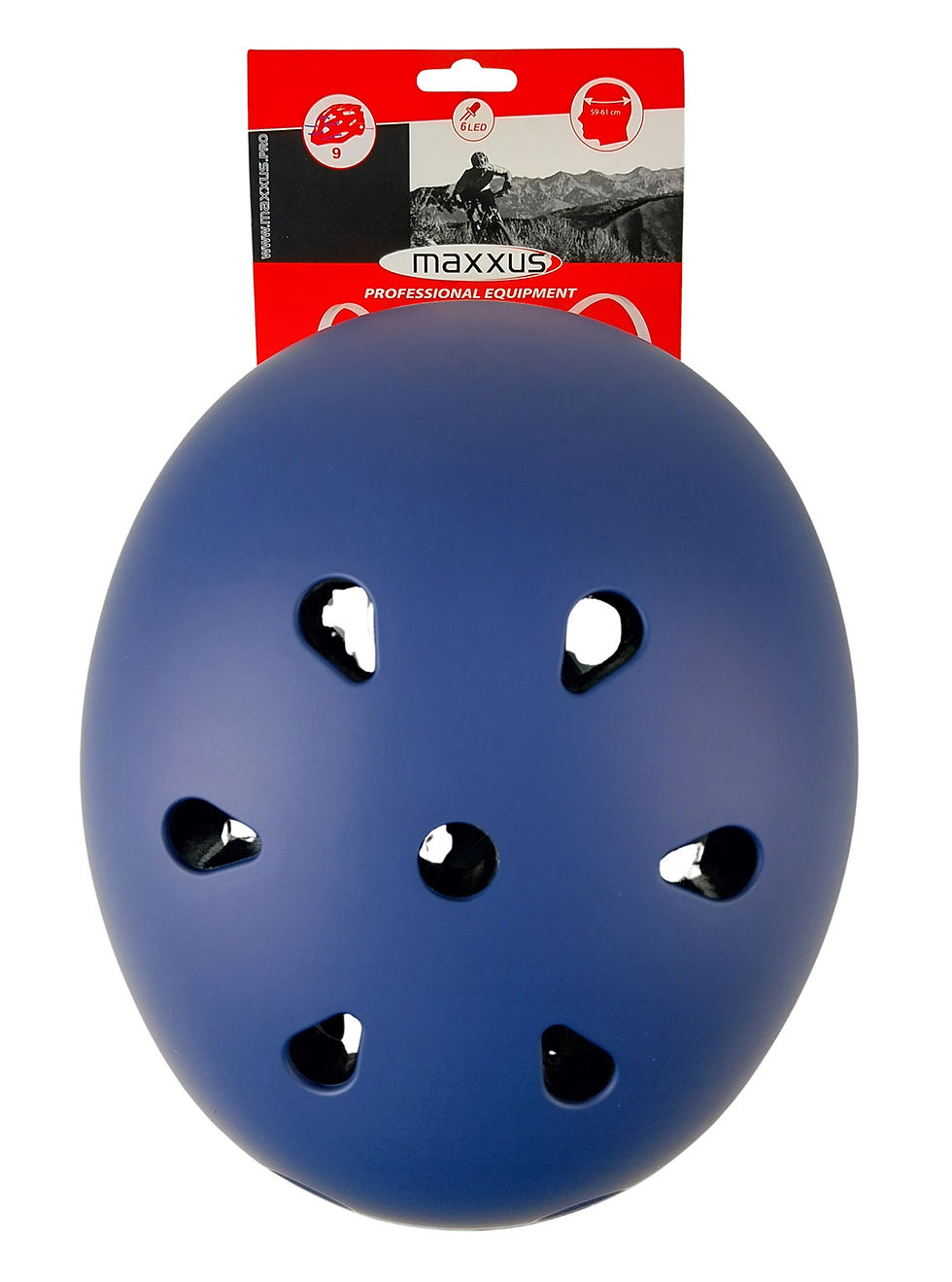 Thumbnail: City Light blue helmet, 55-58 cm