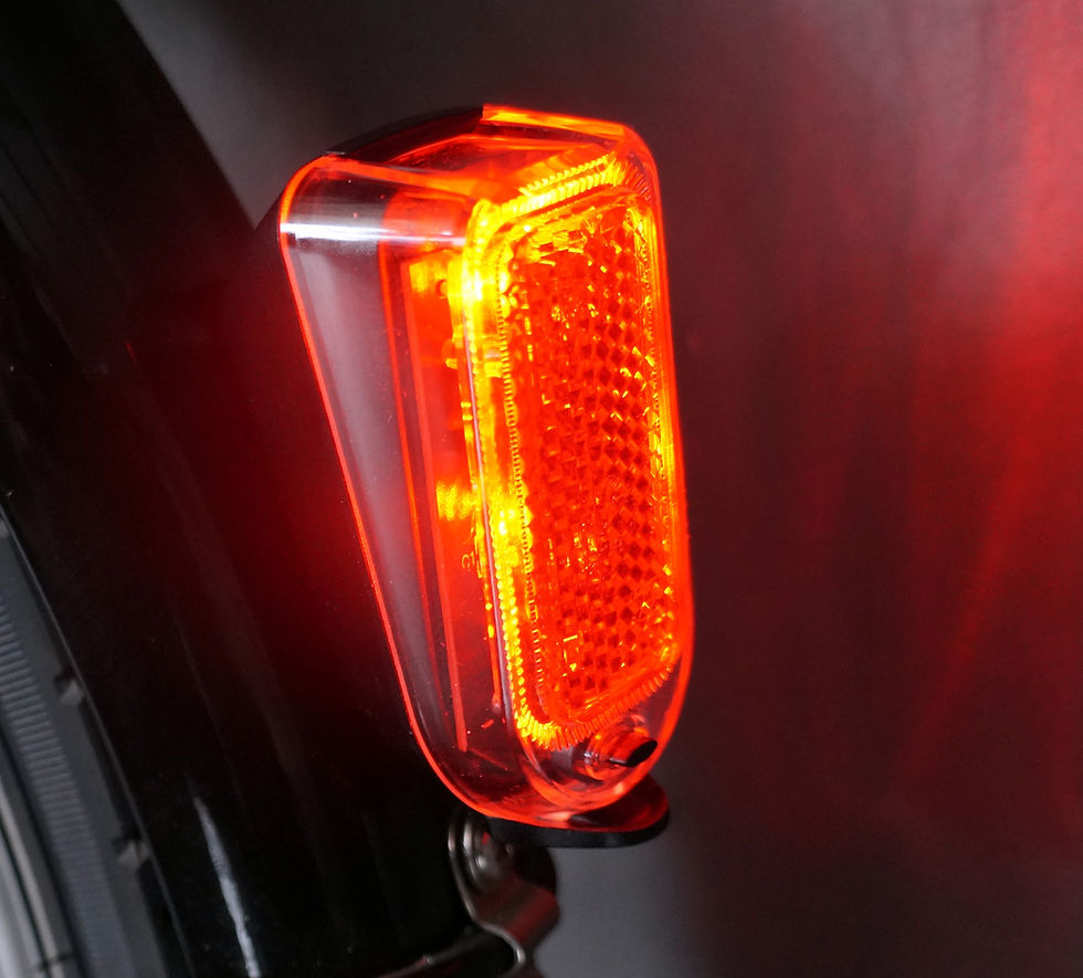 Thumbnail: Rear light with 2 LEDs for mudguard