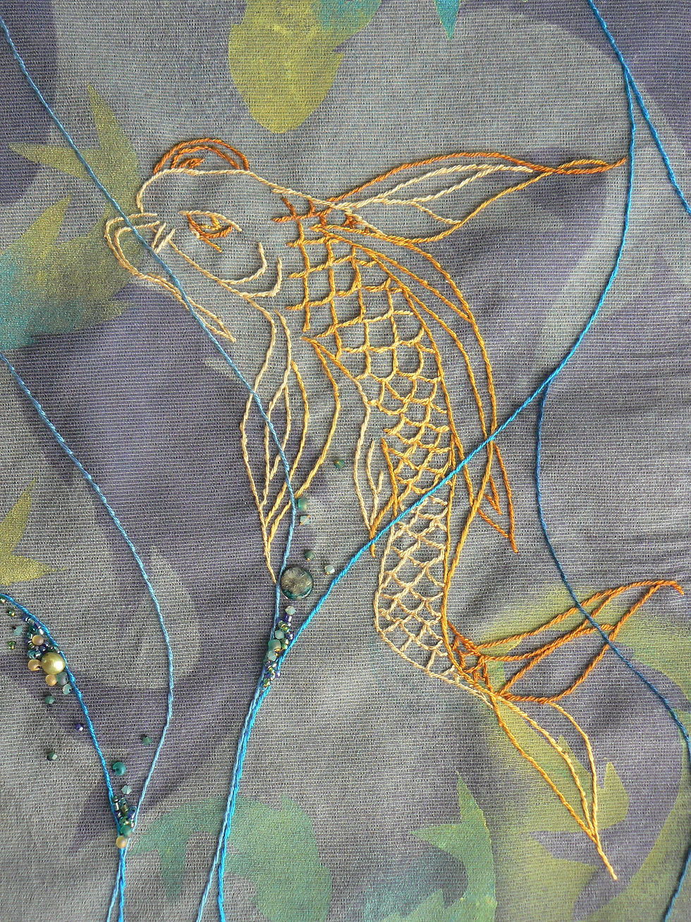 Ghost Koi_28x12_detail 2