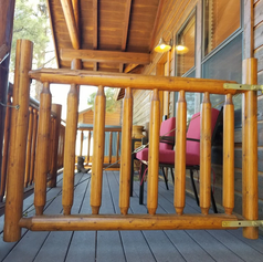 Front Porch Deck is Gated