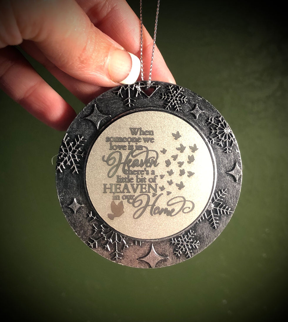 Thumbnail: Antique Silver Round Ornament