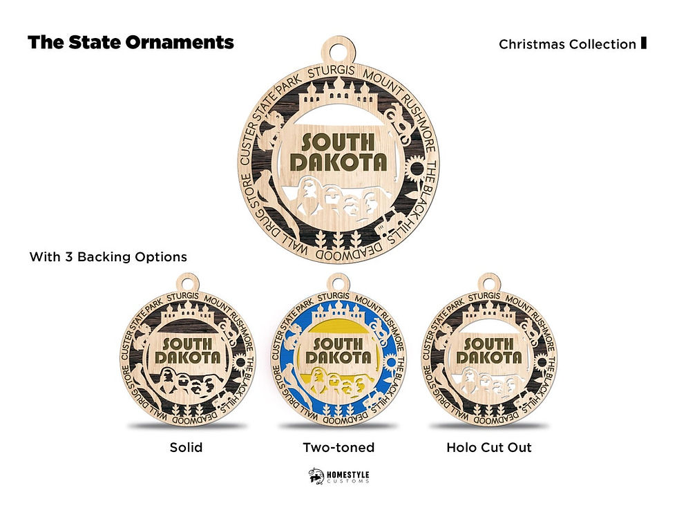 Thumbnail: State Ornaments & Postcard