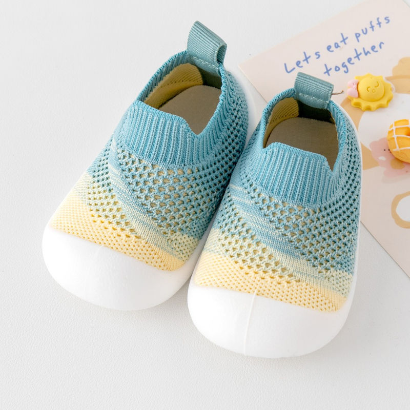 Thumbnail: Baby Toddler Shoes Gradient Color Soft Sole Non Slip Casual Unisex Shoes