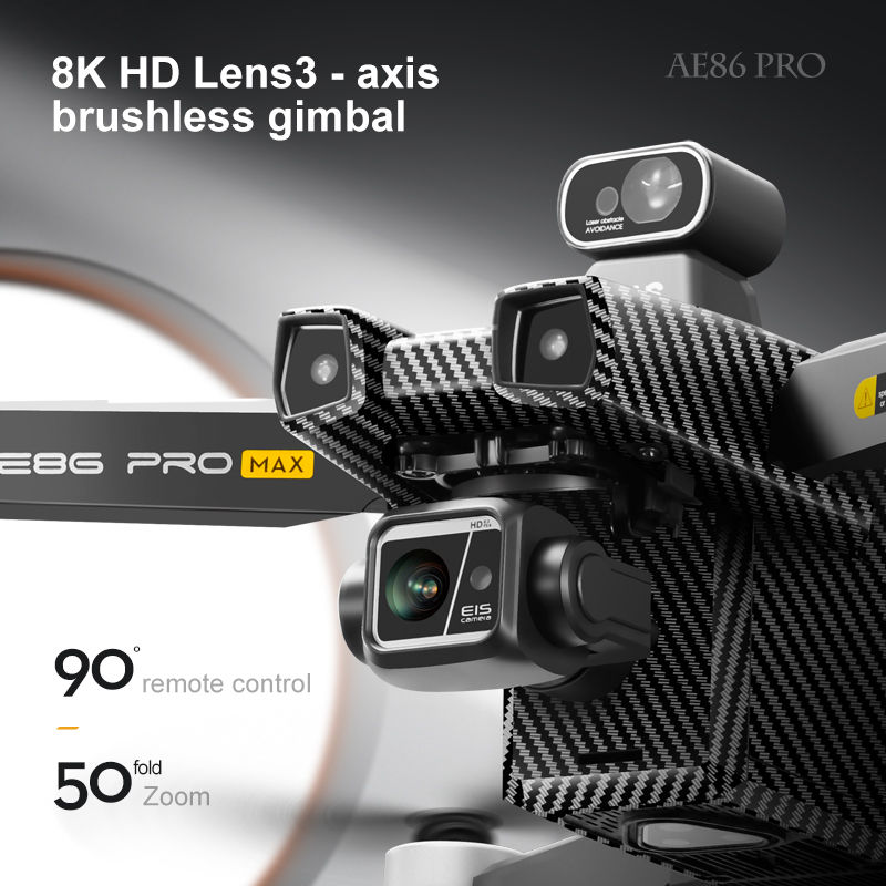 Thumbnail: PRO MAX GPS Drone 4K Camera with 3-Axis Gimbal & Obstacle Avoidance