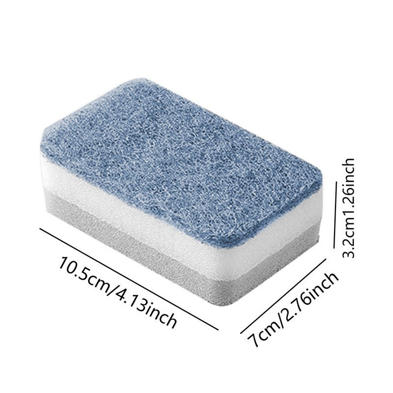 Thumbnail: Double-Sided Kitchen Sponge Wipes Dirt-Resistant Scouring Pads 5–30PCS